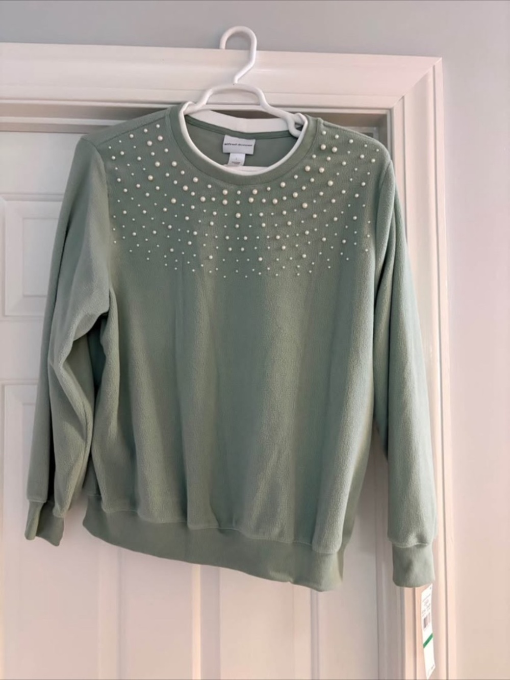 Alfred Dunner Embellished Fleece Women’s Top